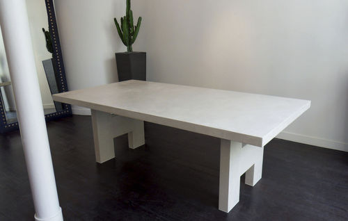 Table contemporaine - LUCEM Choc - AD LUCEM - en béton / rectangulaire