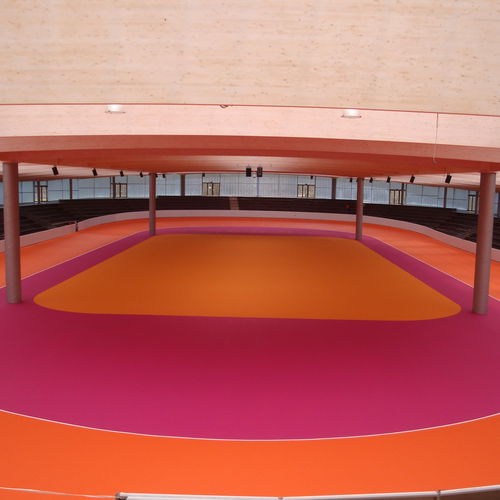 Revêtement de sol en résine - DURFLEX®  - Vesmaco - synthétique / pour extérieur / pour installation sportive