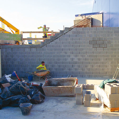 Bloc de béton creux - S.H & H - Prefabricados Alberdi - pour mur / acoustique / coupe-feu