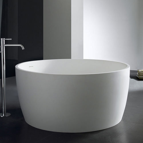 Baignoire ronde - PG11360 - PG Caststone - à poser / en fonte minérale / blanche