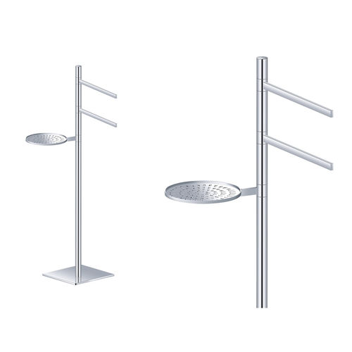 Porte-serviettes 2 barres - PG9801 - PG Caststone - sur pied / en métal / avec porte-savon