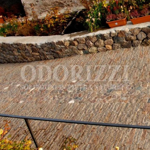 Pavé en porphyre - DELGORSA®  - ODORIZZI soluzioni in pietra - d'extérieur / antidérapant / antigel