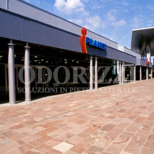 Pavé en porphyre - PORFIRIS® : SIENA ROSE - ODORIZZI soluzioni in pietra - d'extérieur / antidérapant / antigel
