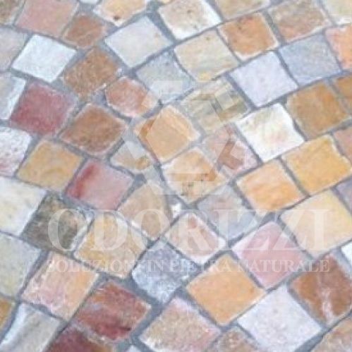 Pavé en quartzite - GEA'S : CUBES - ODORIZZI soluzioni in pietra - piéton / pour espace public