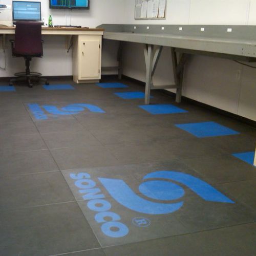 Revêtement de sol en PVC - R-TILE™ ESD - R-Tek Manufacturing - d'intérieur / pour terrain de sport / pour le tertiaire