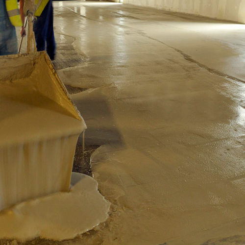 Enduit décoratif - BAUFLOOR® PRESS - BAUTECH - pour chape / pour fondation / à base de ciment