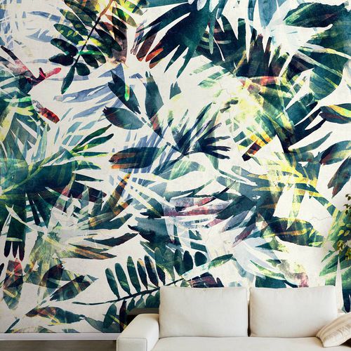 Papier peint contemporain - SUNNY AFTERNOON - Wallpepper - en fibre de cellulose / en fibre naturelle / à motif nature