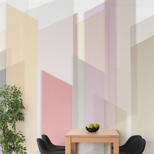 Papier peint contemporain - CITY COLORS - Wallpepper - en fibre de cellulose / en fibre naturelle / multicolore