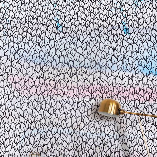 Papier peint contemporain - AL TRAMONTO - Wallpepper - en fibre de cellulose / en fibre naturelle / à motif nature
