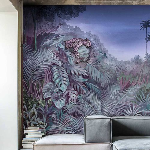 Papier peint contemporain - INTO THE WILD - Wallpepper - en fibre de cellulose / en fibre naturelle / à motif nature