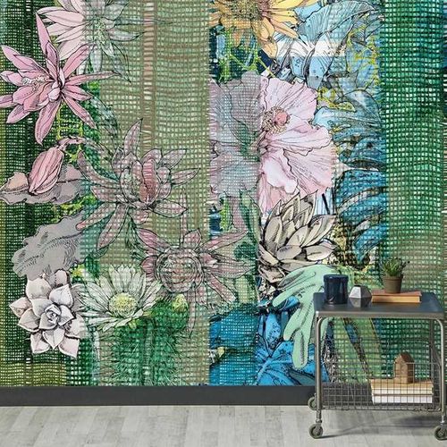 Papier peint contemporain - TROPIC OF CAPRICORN - Wallpepper - à motif floral / imprimé