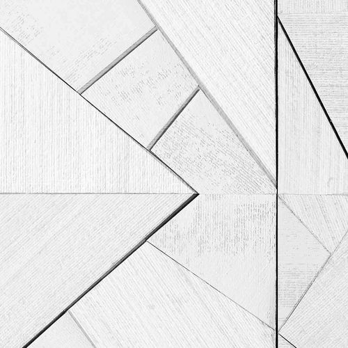 Papier peint contemporain - ESSENTIAL - Wallpepper - à motif géométrique / blanc / imprimé