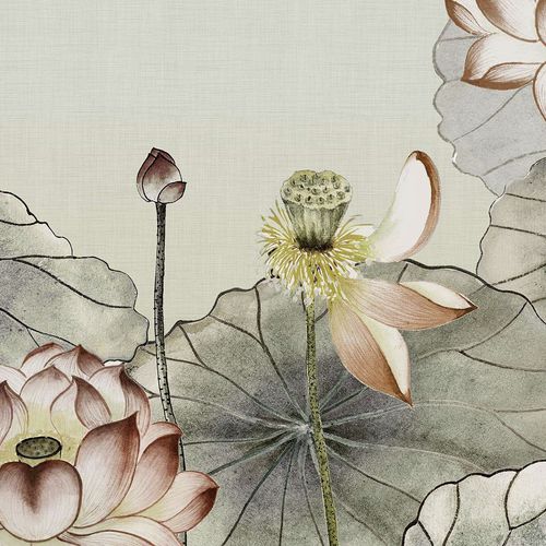 Papier peint contemporain - YOKOHAMA / WP-41 - Wallpepper - à motif floral / imprimé