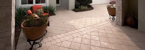 Pavé en béton - 12X12 - Belgard Hardscapes - perméable / piéton / pour espace public