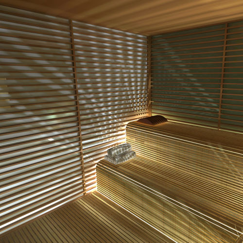 Sauna résidentiel - Riviera vision - AWD - professionnel / en bois / pour intérieur