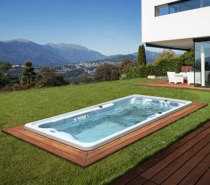 Spa de nage encastrable - FITNESS - AWD - rectangulaire / 4 places / en acrylique