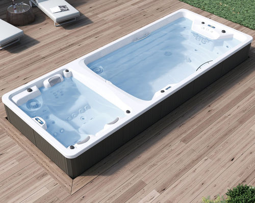 Spa de nage hors-sol - Duo - AWD - rectangulaire / 3 places / en acrylique