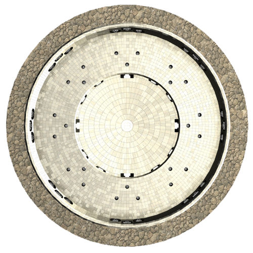 Spa encastrable - AWD - rond / 8 places / en mosaïque