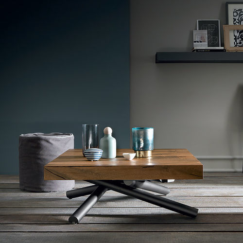 Table basse contemporaine - LEVANTE - altacom italia - en chêne / en mélaminé / avec piètement en métal