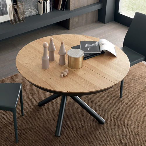 Table à manger contemporaine - FAHRENHEIT - altacom italia - en bois / en verre / en mélaminé