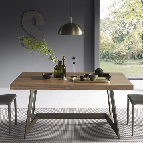 Table à manger contemporaine - SIPARIO - altacom italia - en bois / en mélaminé / avec piètement en métal