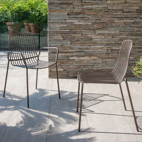 Chaise contemporaine - JASMINE - altacom italia - de jardin / en métal / avec piètement en métal