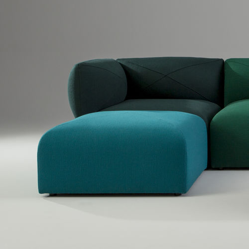 Pouf contemporain - BLOB - Jonas Ihreborn - en tissu / carré / de salon