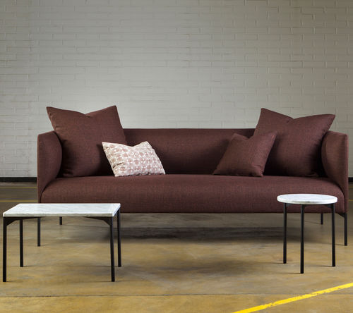 Canapé contemporain - TALK LOUNGE - Jonas Ihreborn - en tissu / avec coussin amovible / marron