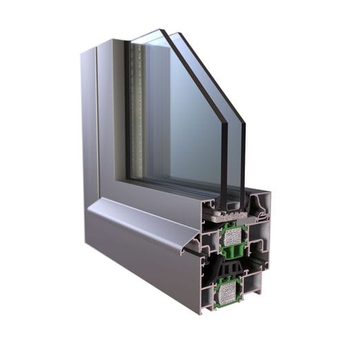 Profilé pour fenêtre en aluminium - HYBRID A40 SI - Europa Profil Aluminium SA - à coupure thermique