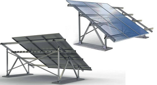 Système de montage de plein champ - SUN 300 - Europa Profil Aluminium SA - solaire / pour panneau photovoltaïque