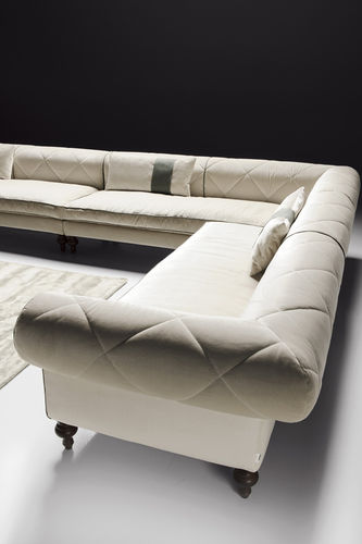 Canapé d'angle - HARRYS - PINTON SAS - contemporain / en tissu / en cuir