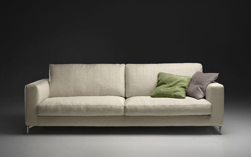 Canapé d'angle - LONGWAY - PINTON SAS - contemporain / en tissu / en cuir