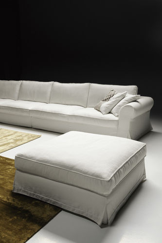 Canapé contemporain - SANGAL DECO' - PINTON SAS - en tissu / en cuir / avec revêtement amovible