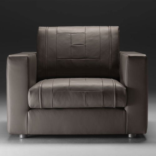 Fauteuil contemporain - MISHMASH - PINTON SAS - en cuir