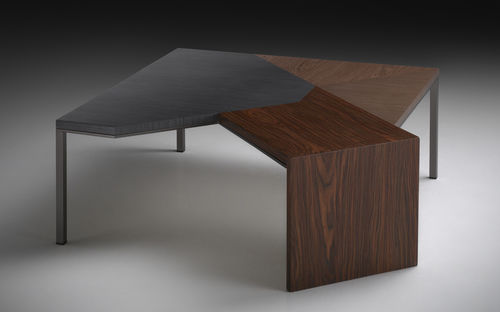Table basse contemporaine - ANGLE - PINTON SAS - en chêne / en noyer / en bois de rose