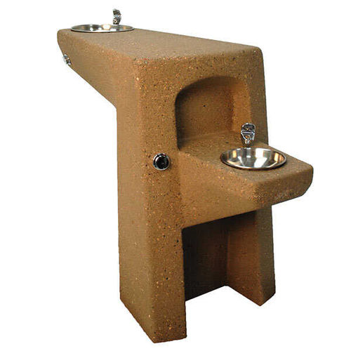 Fontaine à eau pour personnes à mobilité réduite - TF7071 HS - Tectura Designs - d'extérieur / en béton / pour espace public