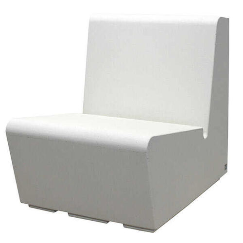 Fauteuil contemporain - TF5039 - Tectura Designs - en béton / blanc / marron