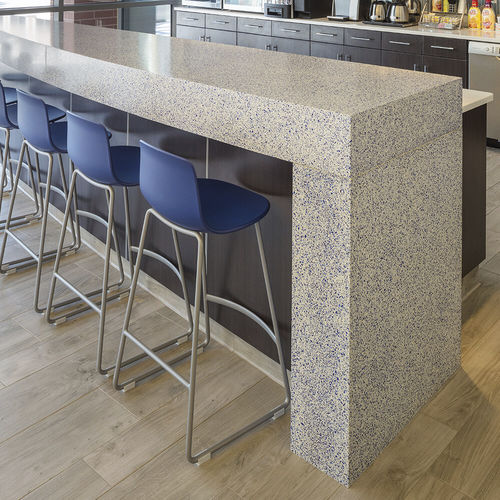 Plan de travail époxy - Tectura Designs - en terrazzo / professionnel / blanc