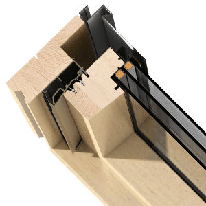Profilé pour fenêtre en bois reconstitué - SOLID+ - okpol - à isolation thermique