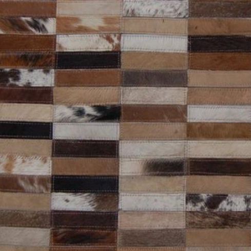 Tapis contemporain - CIGARS - Nash Andrea - à motif géométrique / en peau de vache / fait main