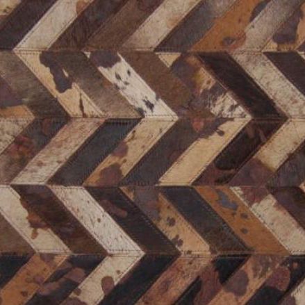Tapis contemporain - PEAKS - Nash Andrea - à motif géométrique / en peau de vache / fait main