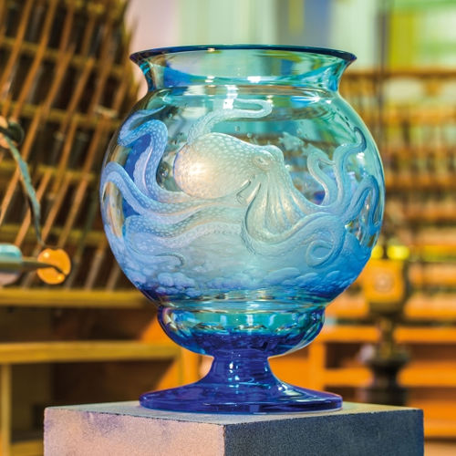 Vase classique - BERNADETTE 3314 - MOSER, a.s. - en cristal / bleu