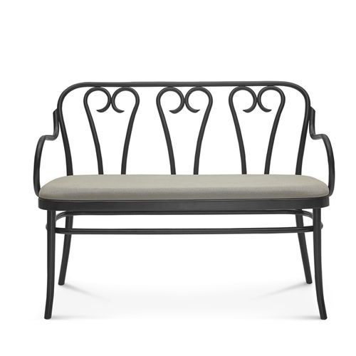 Banquette classique - 6653 - Fameg - en tissu / en cuir / avec piètement en métal