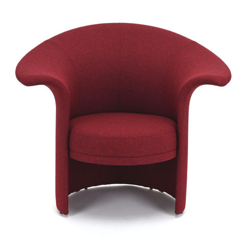 Fauteuil contemporain - Tulipan - Fameg - en tissu / en hêtre / gris