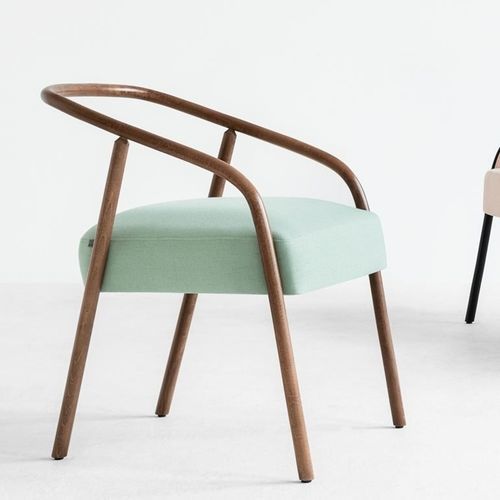 Chaise contemporaine - Plum - Fameg - d'intérieur / en tissu / en cuir