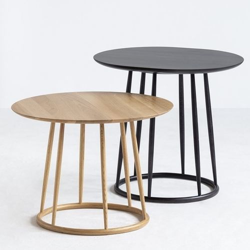 Table basse contemporaine - Candy - Fameg - en chêne / en hêtre / avec piètement en bois