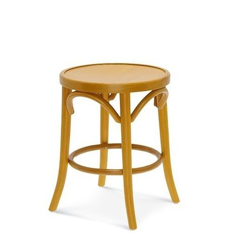 Tabouret classique - 9739 - Fameg - en hêtre / avec piètement en bois / rond