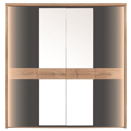 Armoire contemporaine - Tivoli - Fameg - en bois / à portes battantes / avec éclairage intégré