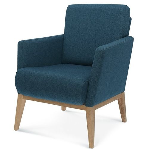 Fauteuil contemporain - Montana - Fameg - en tissu / en hêtre / gris