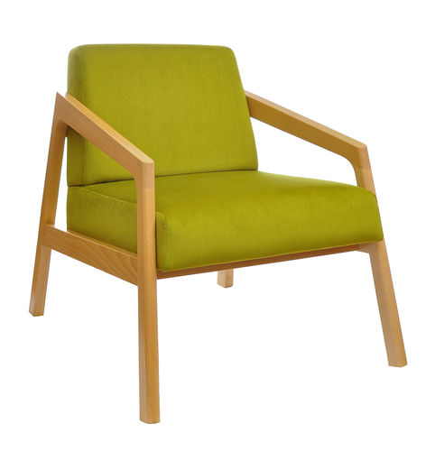 Fauteuil contemporain - COIN B - Sedja - en tissu / en hêtre / pour hôtel